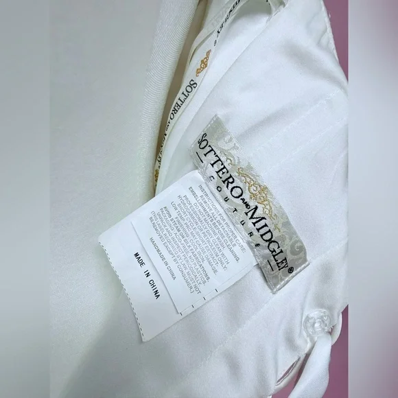 Sottero and Midgley Couture Ivory Strapless Gown - Picture 11 of 16